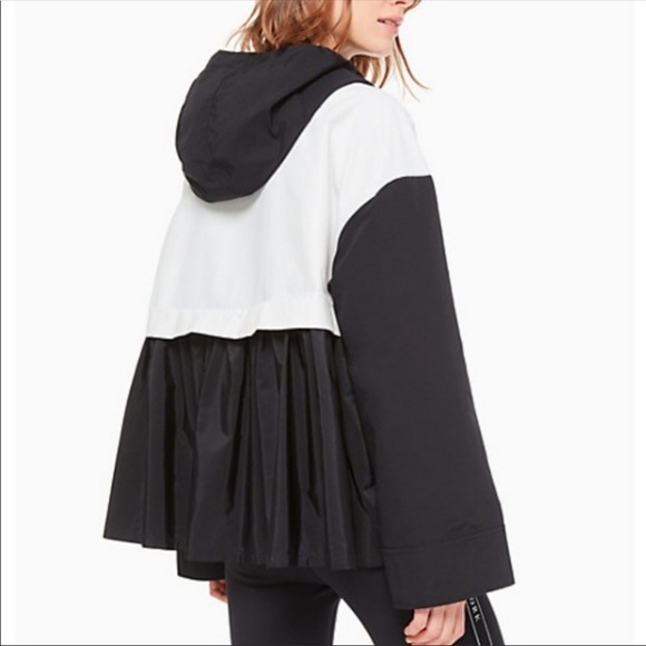 Kate Spade Colorblock Mixed Media Anorak Jacket - Picture 2 of 8
